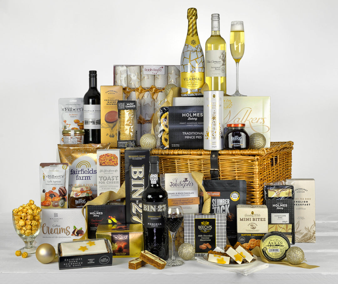 products inside a luxury Christmas hamper
