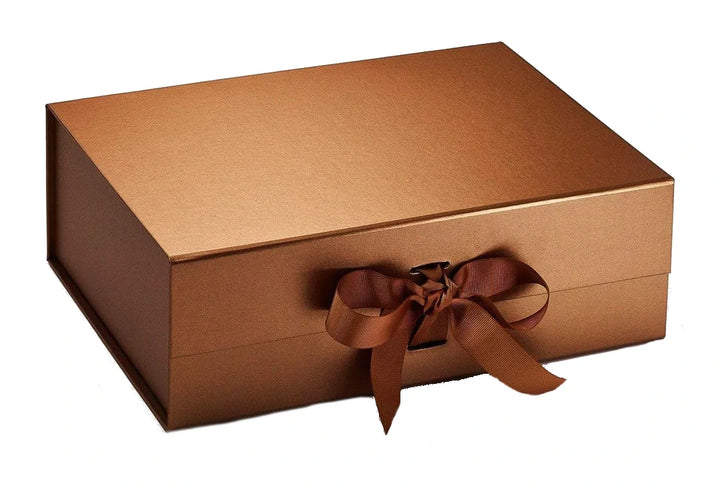 Luxury Copper Gift Box with Ribbon