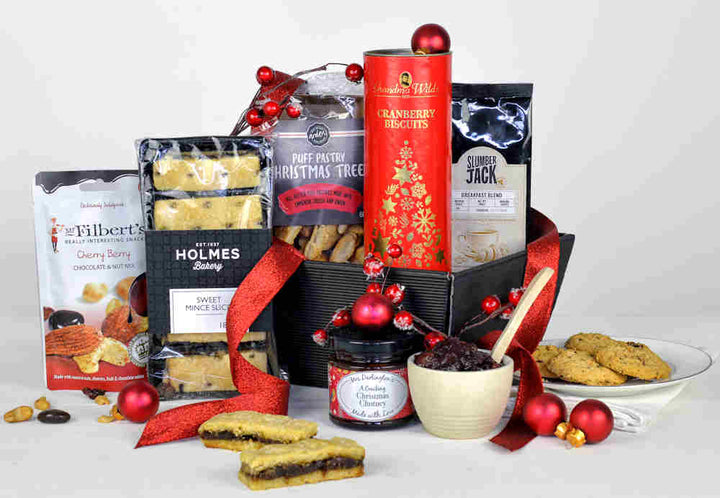 Christmas biscuits, Christmas Tree savoury snacks and other Christmas food