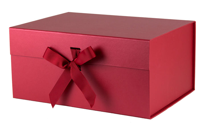 Luxury Red Gift Box with Red Ribbon