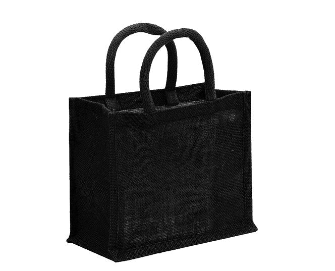 Black jute Gift Bag
