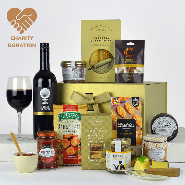 Luxury Red Wine & Cheese Hamper