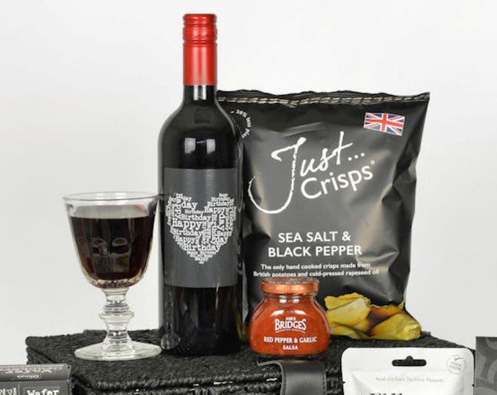 Special Occasion Personalised Red Wine & Cheese Hamper