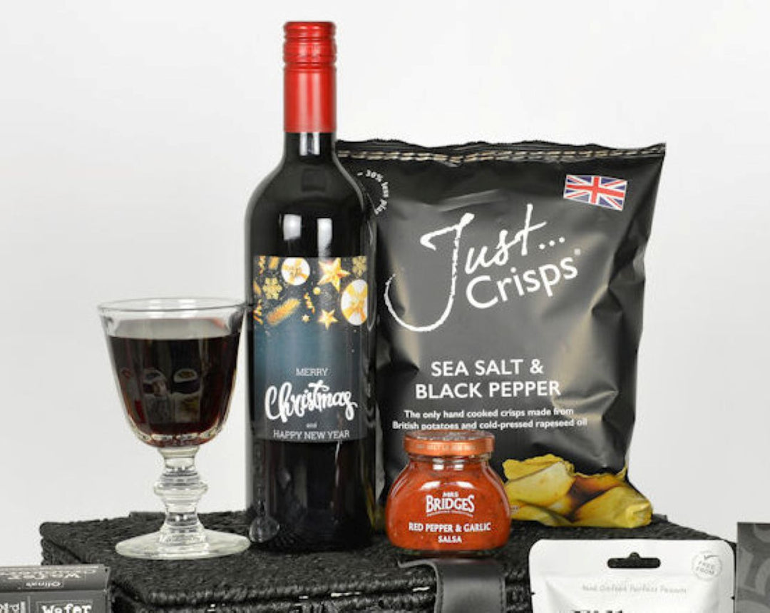 Special Occasion Personalised Red Wine & Cheese Hamper