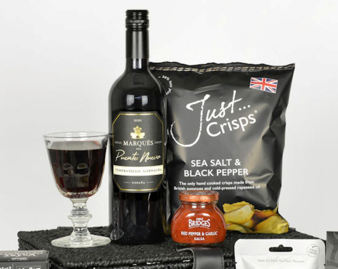 Special Occasion Personalised Red Wine & Cheese Hamper
