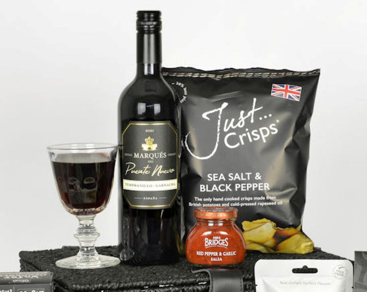 Special Occasion Personalised Red Wine & Cheese Hamper