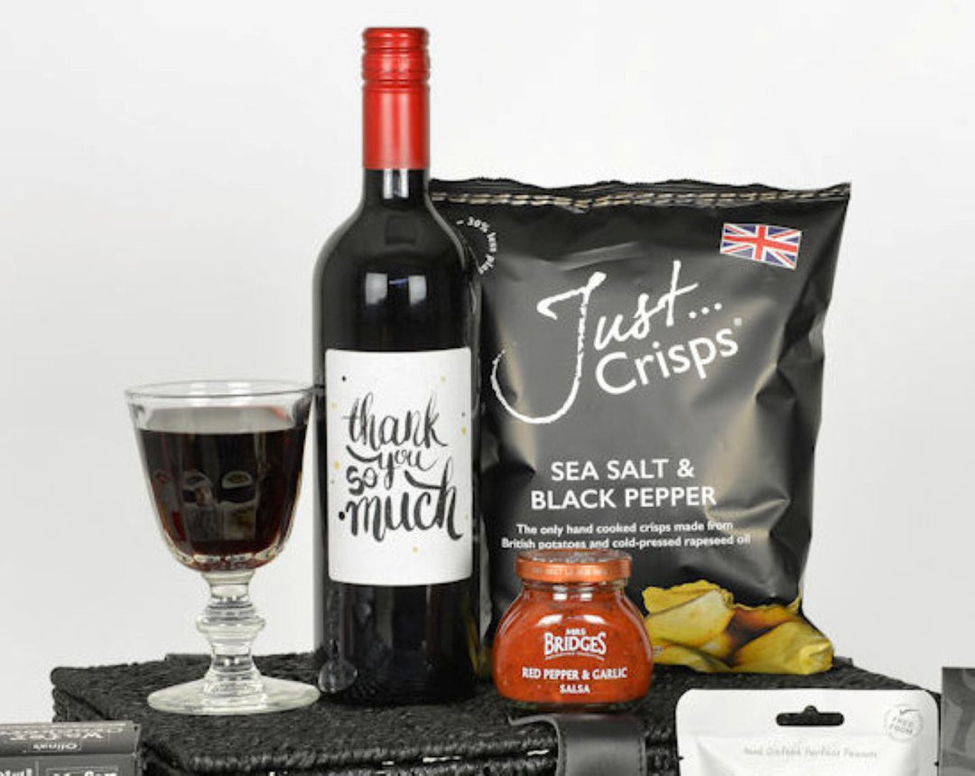 Special Occasion Personalised Red Wine & Cheese Hamper