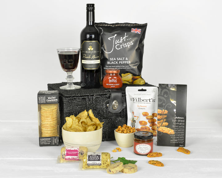 Special Occasion Personalised Red Wine & Cheese Hamper